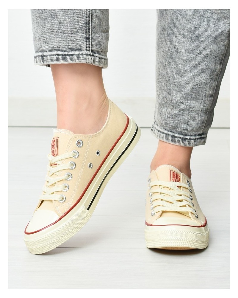 Trampki damskie Big Star NN274272 Beżowe