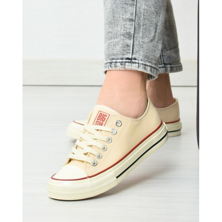 Trampki damskie Big Star NN274272 Beżowe