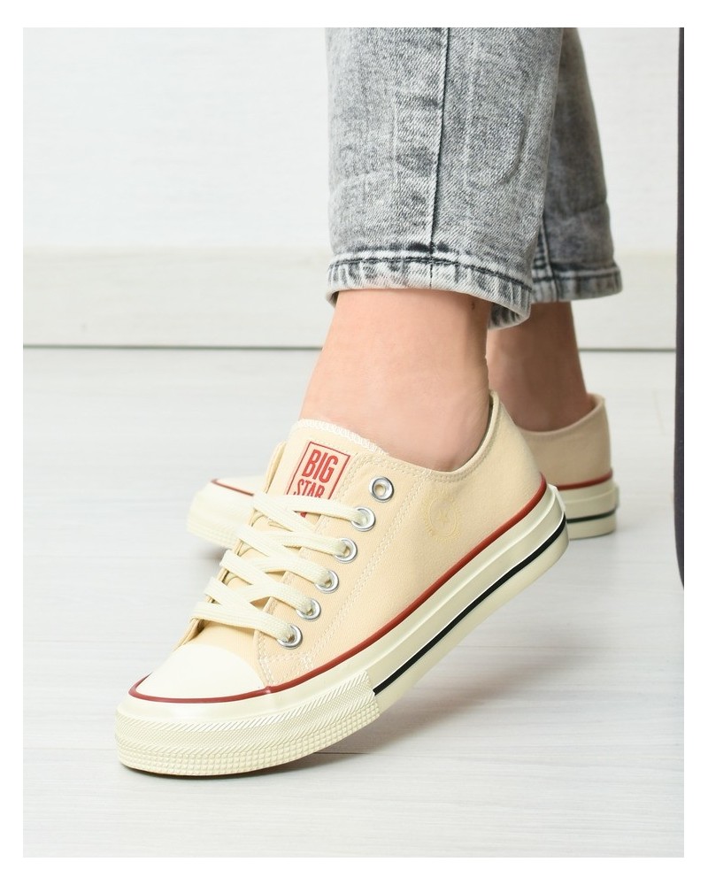 Trampki damskie Big Star NN274272 Beżowe