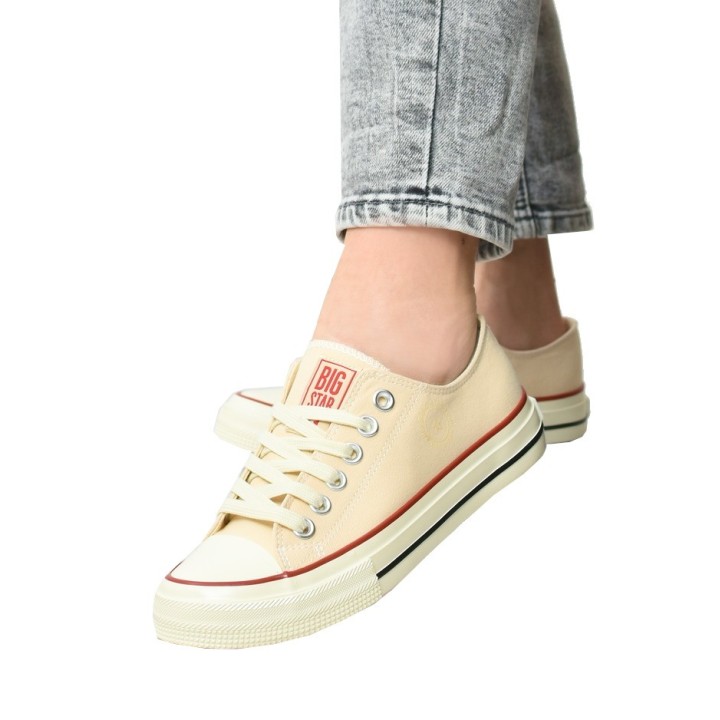 Trampki damskie Big Star NN274272 Beżowe