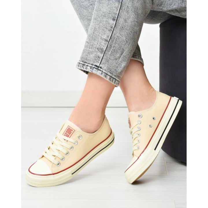 Trampki damskie Big Star NN274272 Beżowe