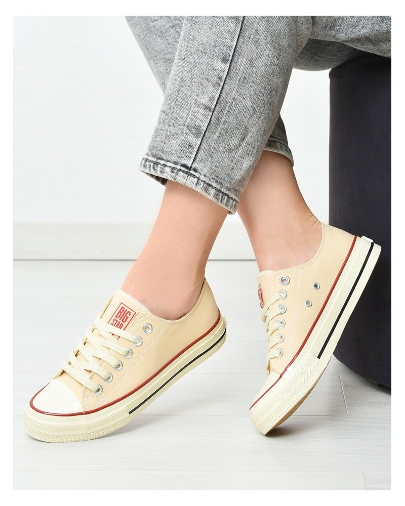 Trampki damskie Big Star NN274272 Beżowe