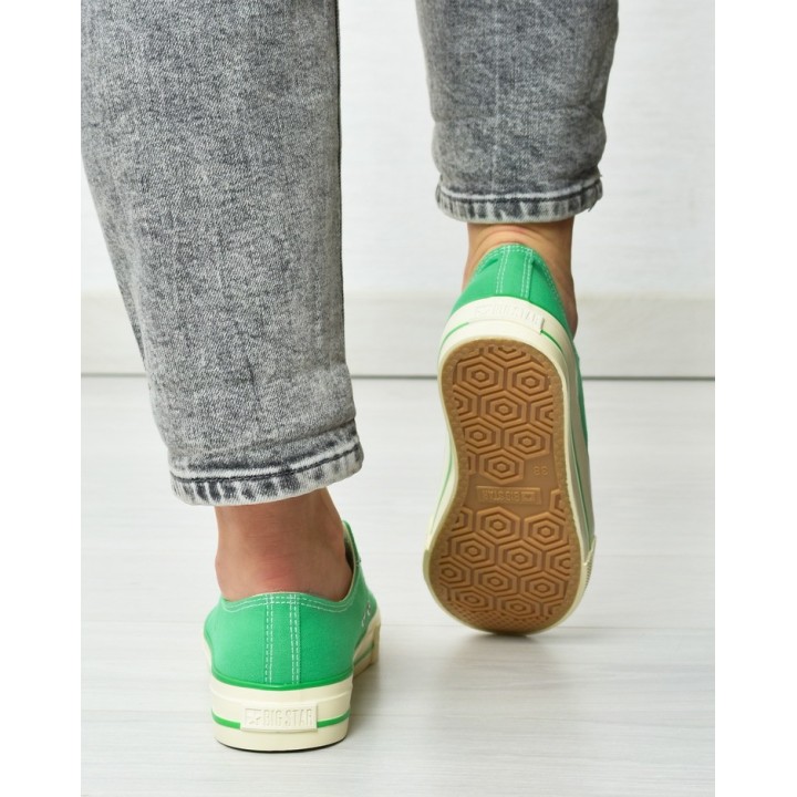 Trampki damskie Big Star NN274268 Zielone