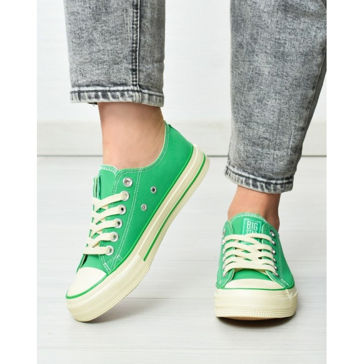Trampki damskie Big Star NN274268 Zielone