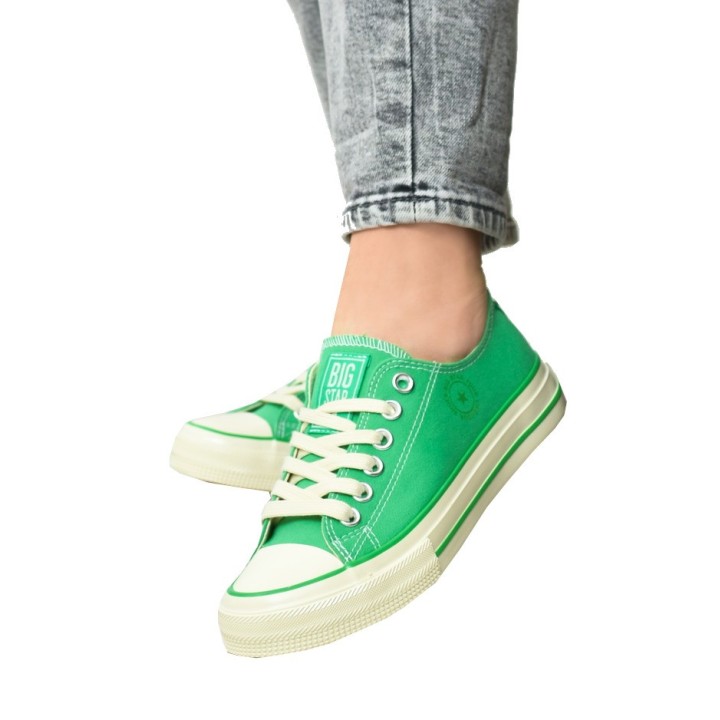 Trampki damskie Big Star NN274268 Zielone