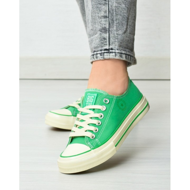 Trampki damskie Big Star NN274268 Zielone