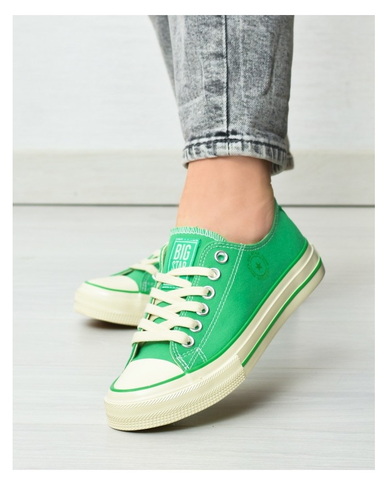 Trampki damskie Big Star NN274268 Zielone