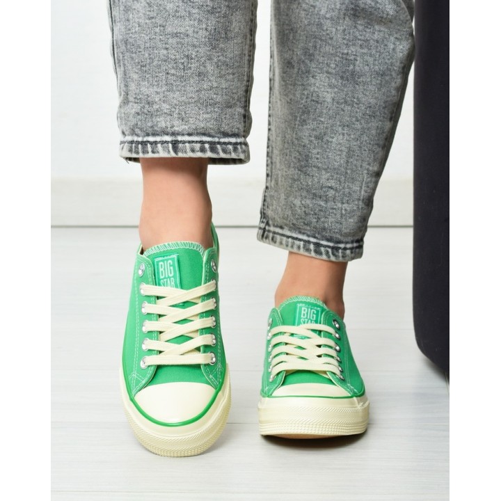 Trampki damskie Big Star NN274268 Zielone