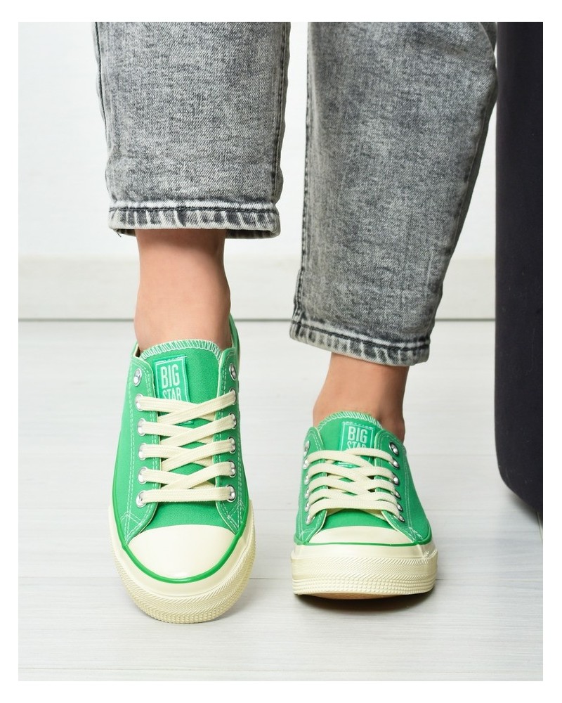 Trampki damskie Big Star NN274268 Zielone