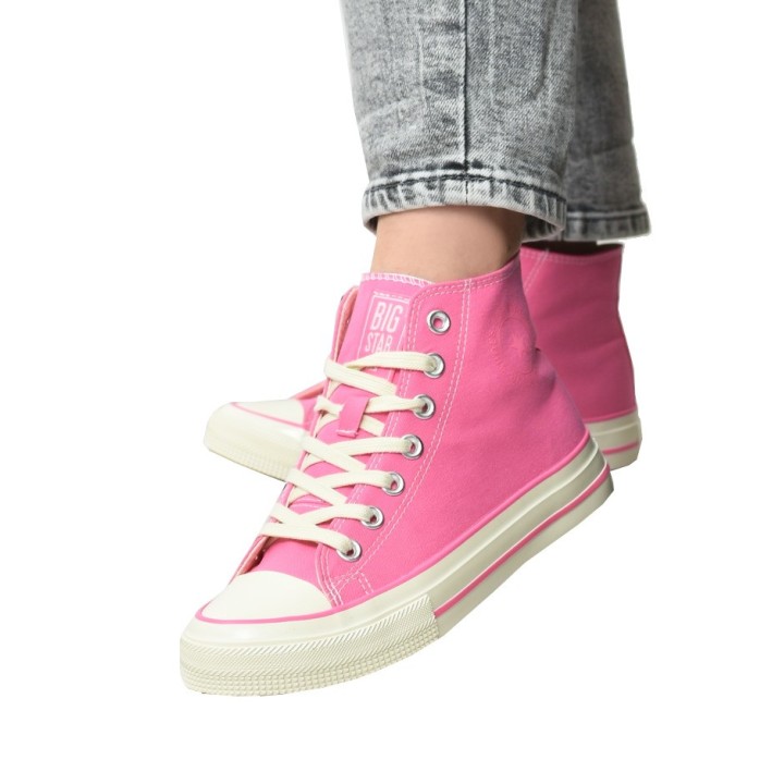 Trampki damskie Big Star NN274282 Różowe
