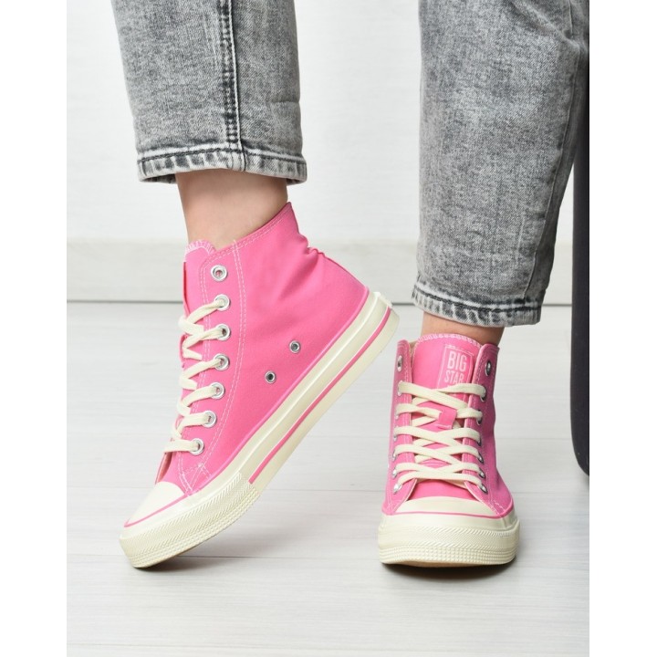 Trampki damskie Big Star NN274282 Różowe