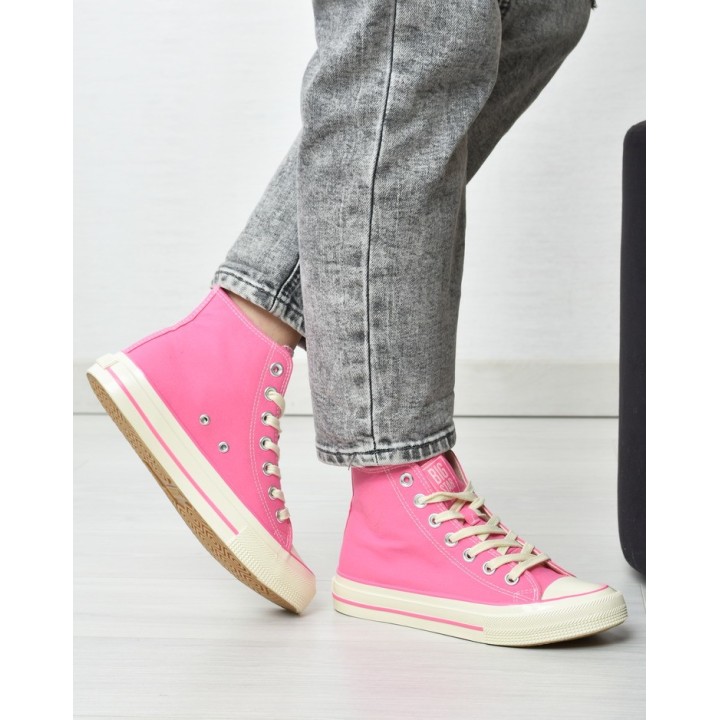 Trampki damskie Big Star NN274282 Różowe