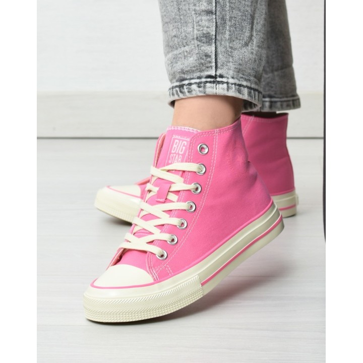 Trampki damskie Big Star NN274282 Różowe