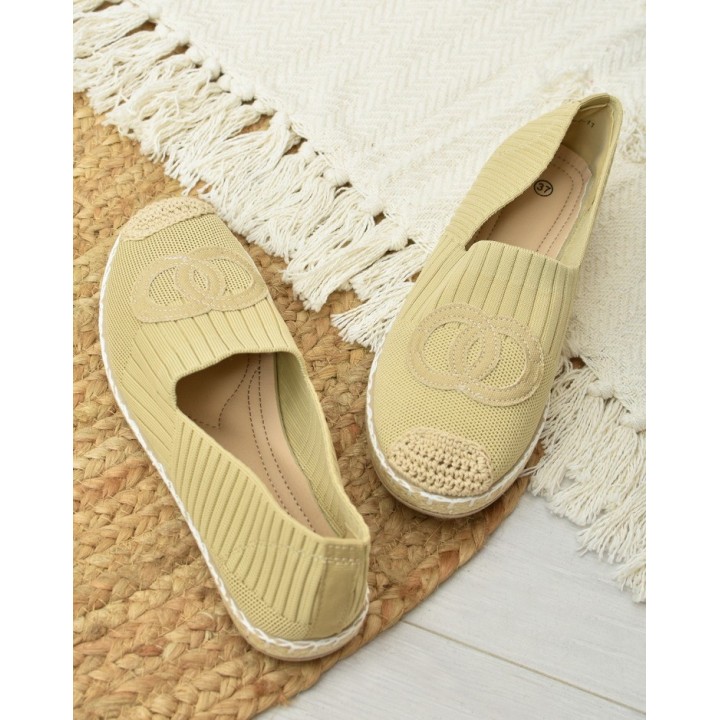 Espadryle damksie F92-11 J.Beż