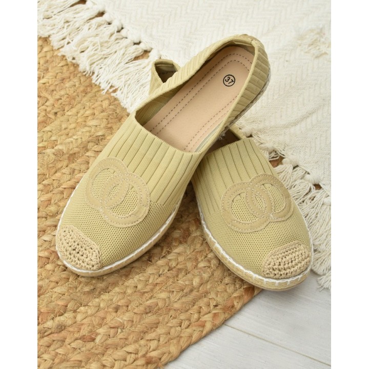 Espadryle damksie F92-11 J.Beż