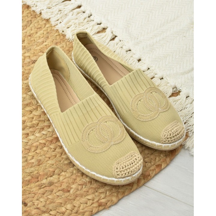 Espadryle damksie F92-11 J.Beż