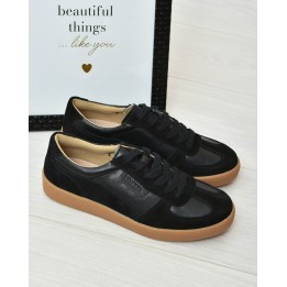 Buty sportowe skórzane Vinceza 7933 Czarne