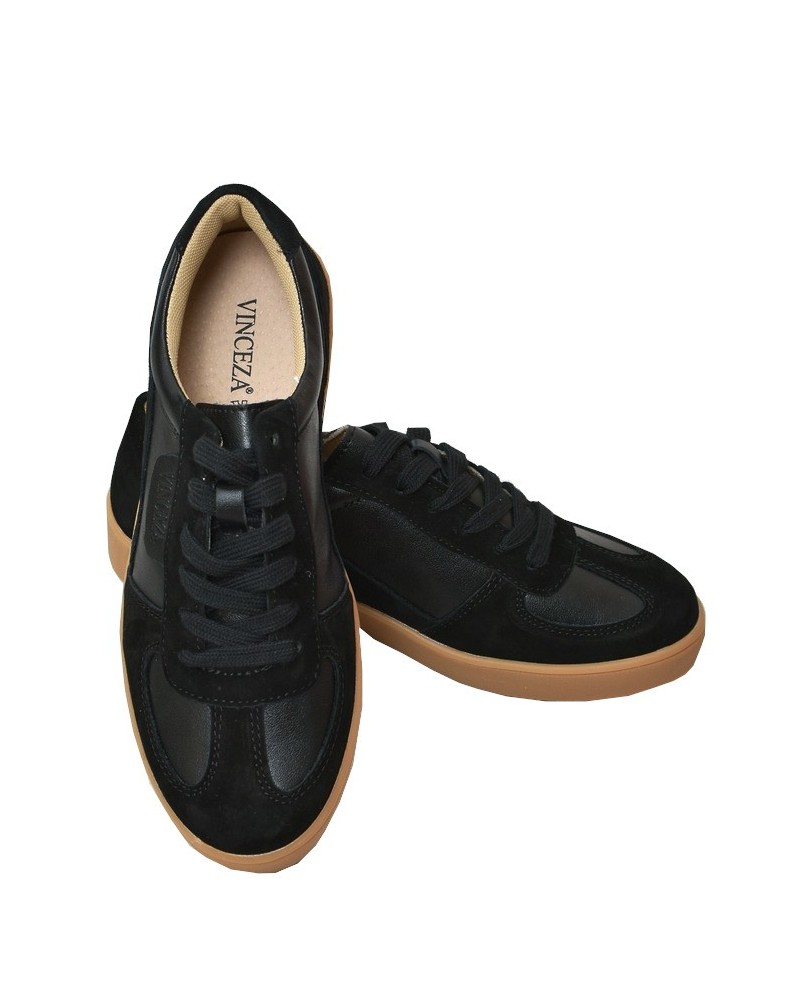 Buty sportowe skórzane Vinceza 7933 Czarne