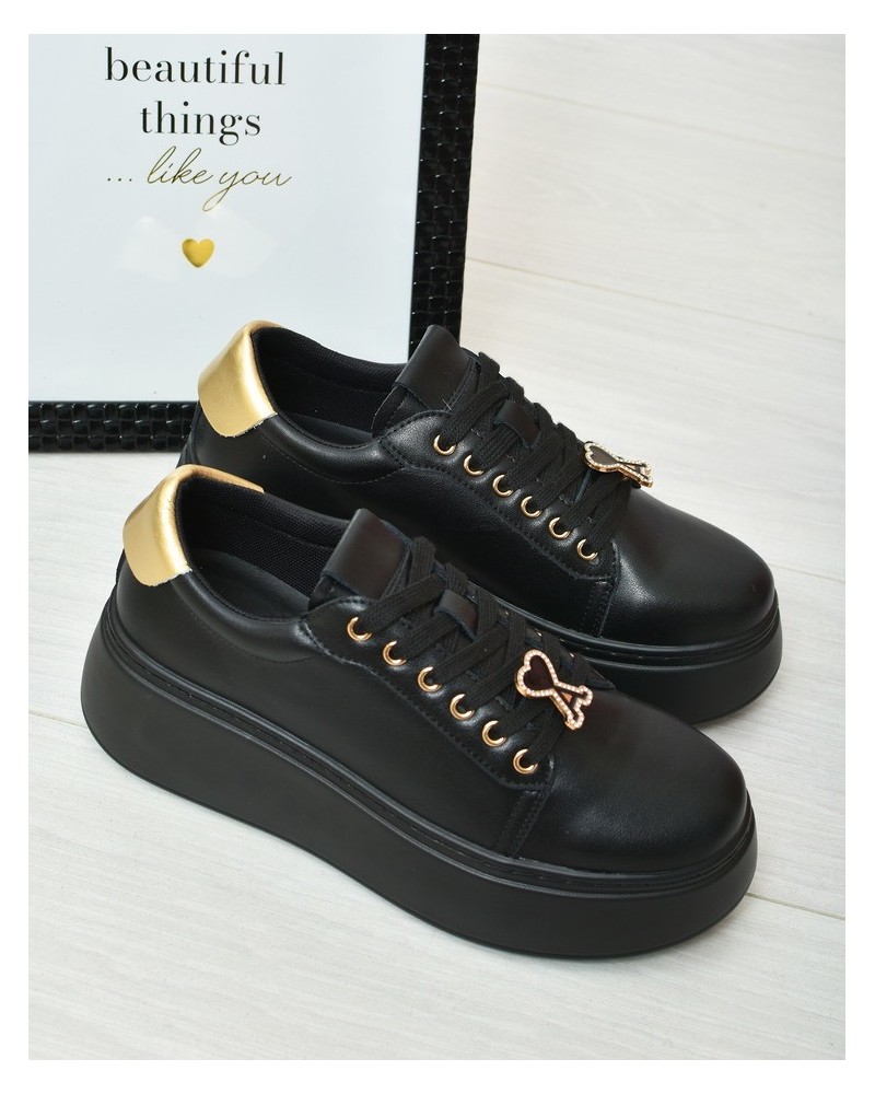 Sneakersy damskie skórzane Vinceza 66700 Czarne