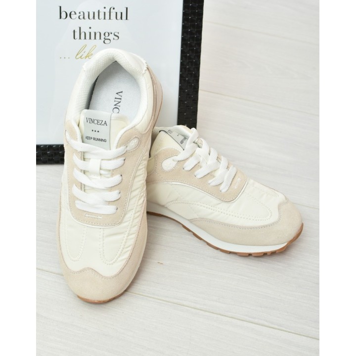 Buty sportowe skórzane Vinceza 72301 Białe