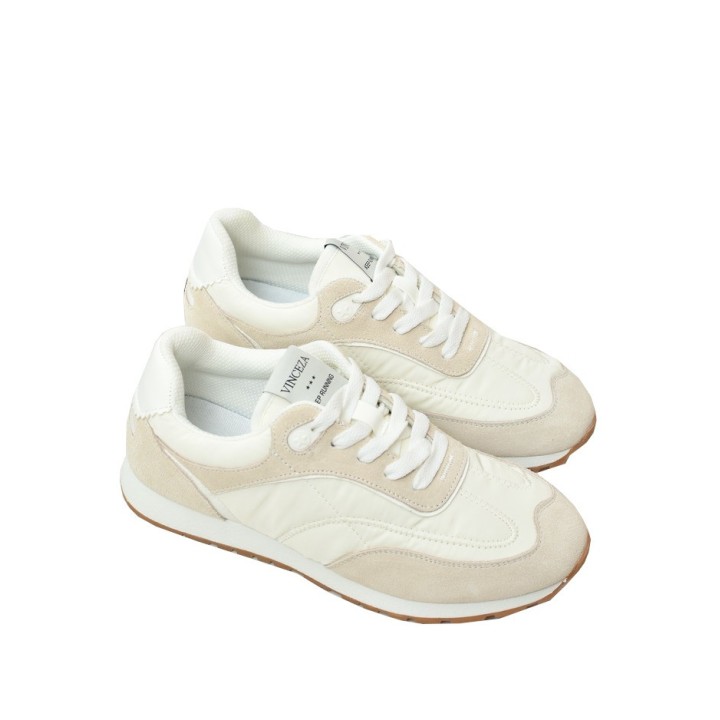 Buty sportowe skórzane Vinceza 72301 Białe