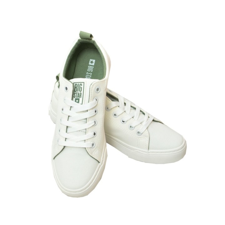 Trampki damskie Big Star LL274248 Białe