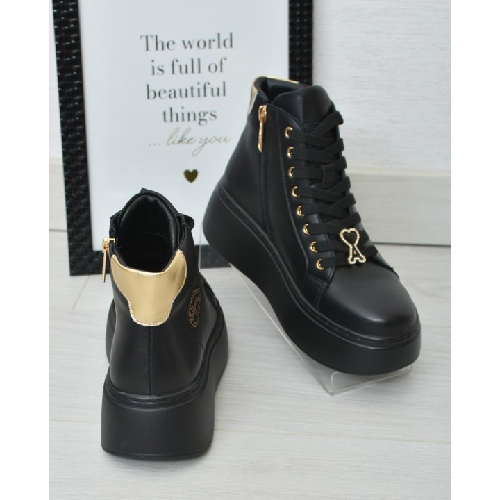 Botki damskie Vinceza 66707 czarne