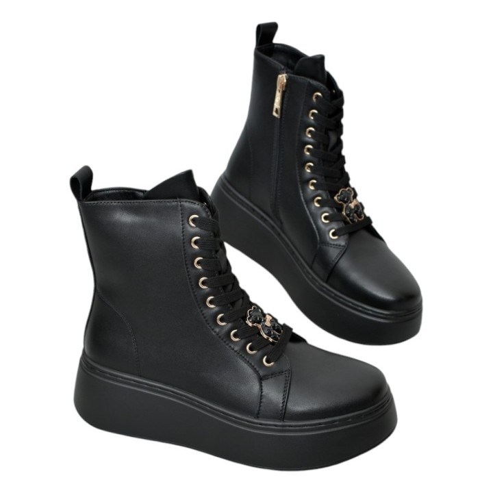 Botki damskie Vinceza 66701 czarne
