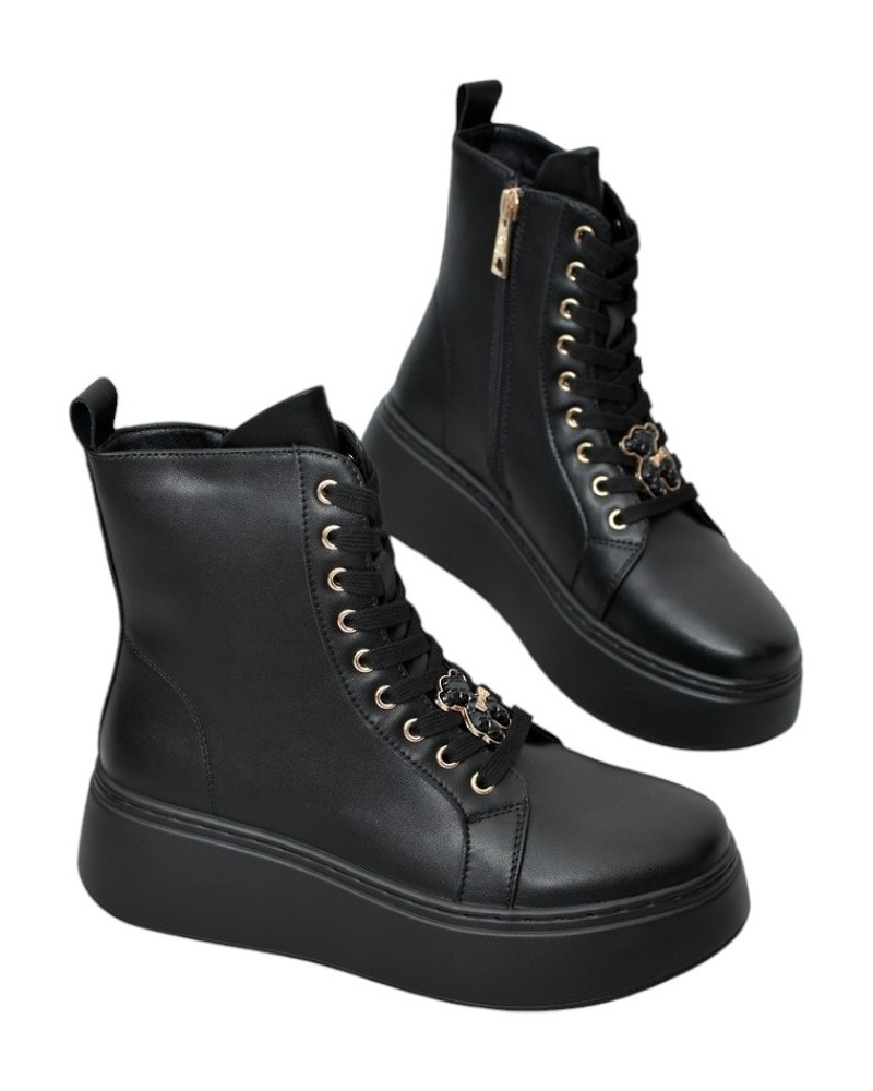 Botki damskie Vinceza 66701 czarne