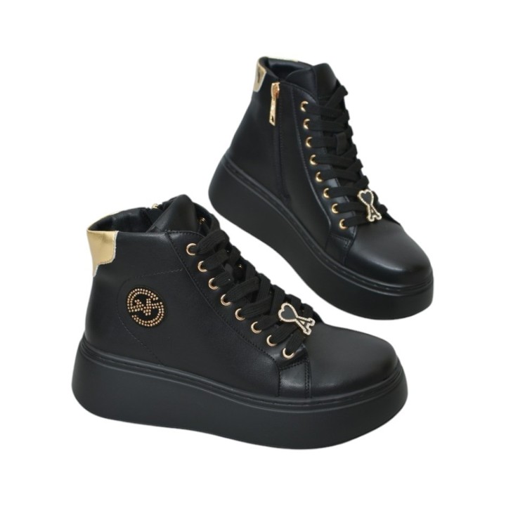 Botki damskie Vinceza 66707 czarne