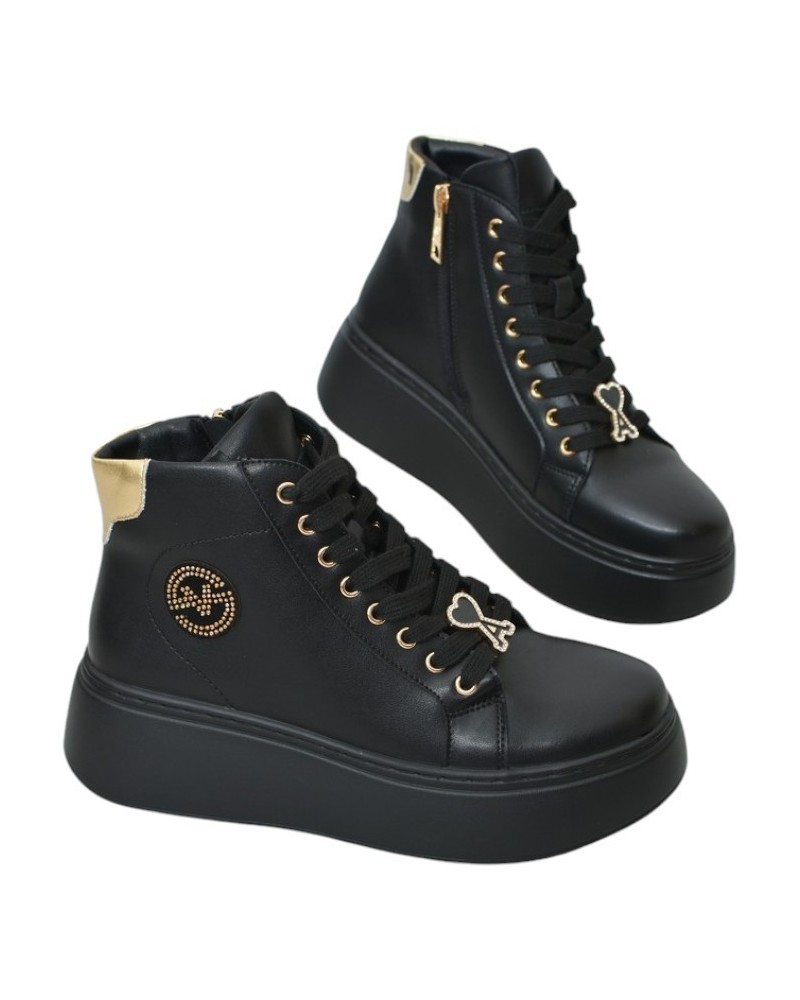 Botki damskie Vinceza 66707 czarne