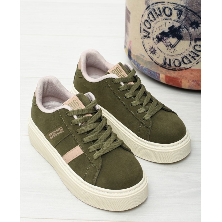 Sneakersy damskie Big Star SS274349 Khaki
