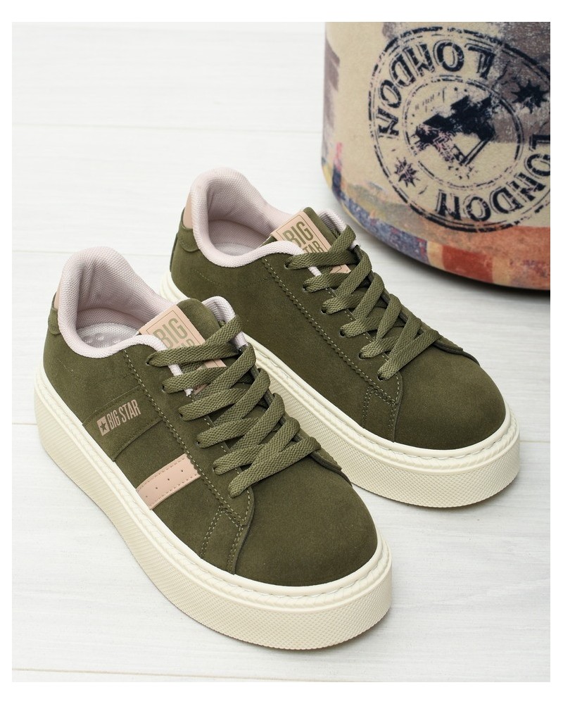 Sneakersy damskie Big Star SS274349 Khaki