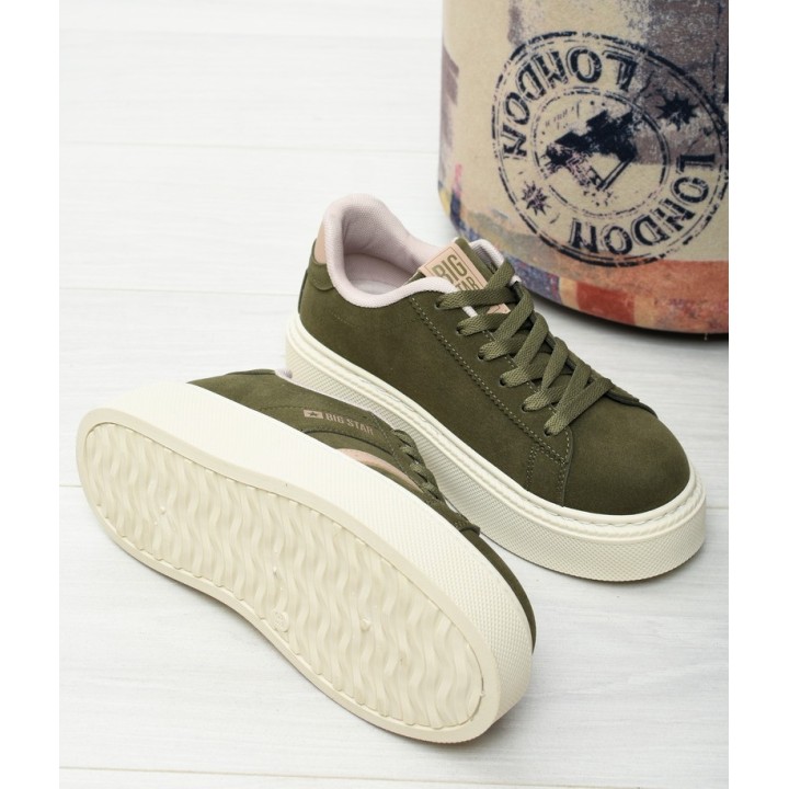 Sneakersy damskie Big Star SS274349 Khaki