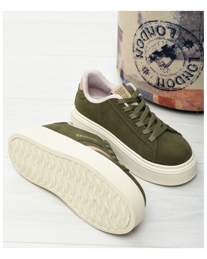 Sneakersy damskie Big Star SS274349 Khaki