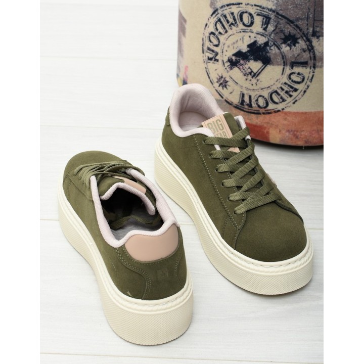 Sneakersy damskie Big Star SS274349 Khaki