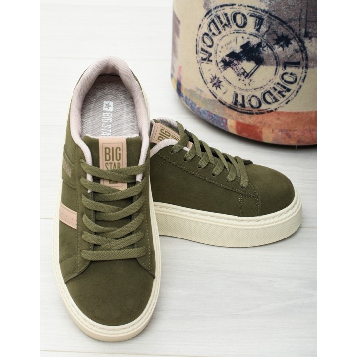 Sneakersy damskie Big Star SS274349 Khaki