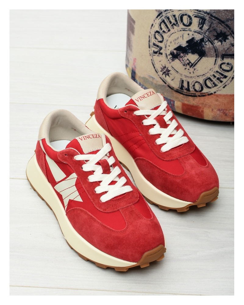 Sneakersy damskie Vinceza 66720 Czerwone