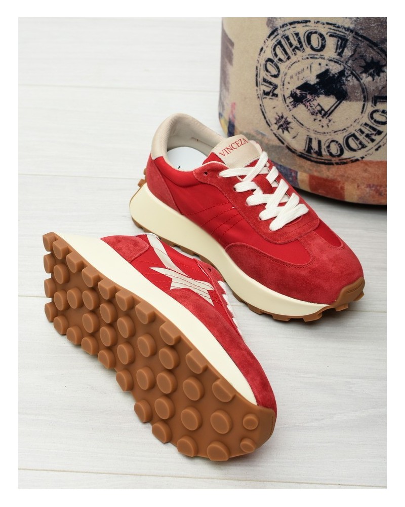 Sneakersy damskie Vinceza 66720 Czerwone