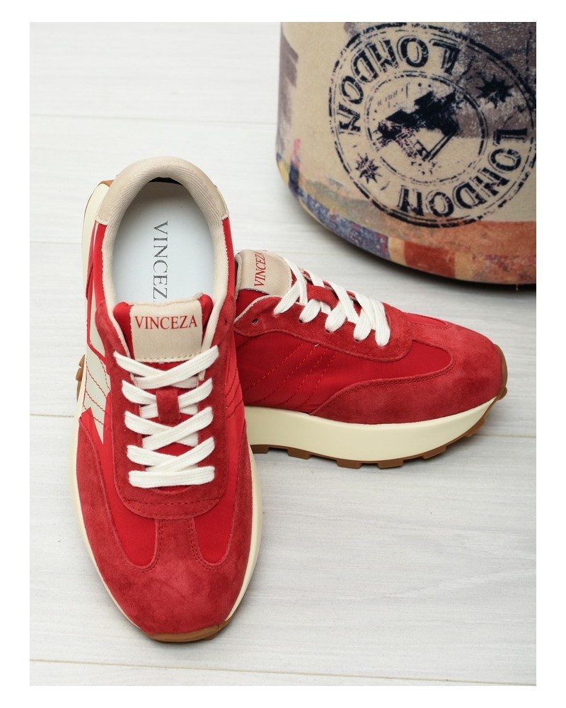 Sneakersy damskie Vinceza 66720 Czerwone