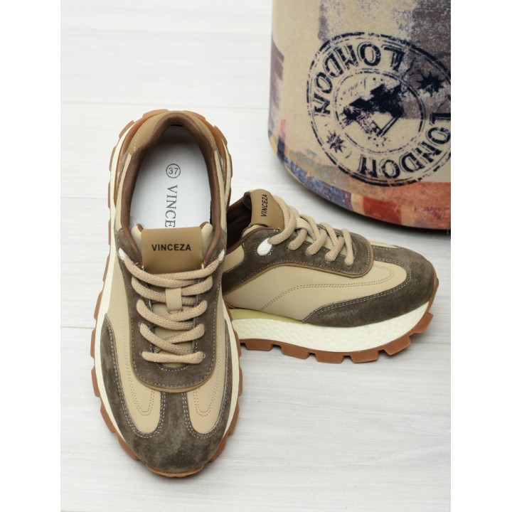 Sneakersy damskie Vinceza 41465 Beż