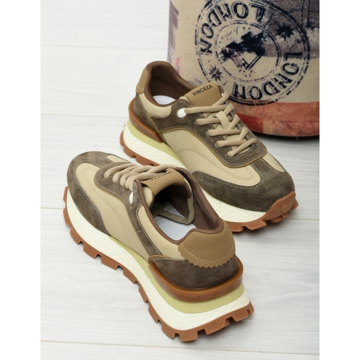 Sneakersy damskie Vinceza 41465 Beż