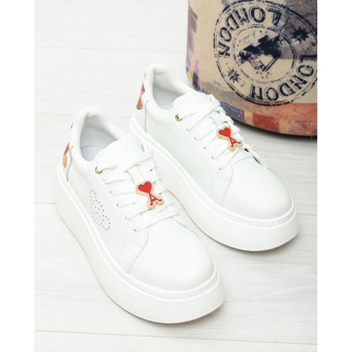 Sneakersy damskie Vinceza 89100 Białe