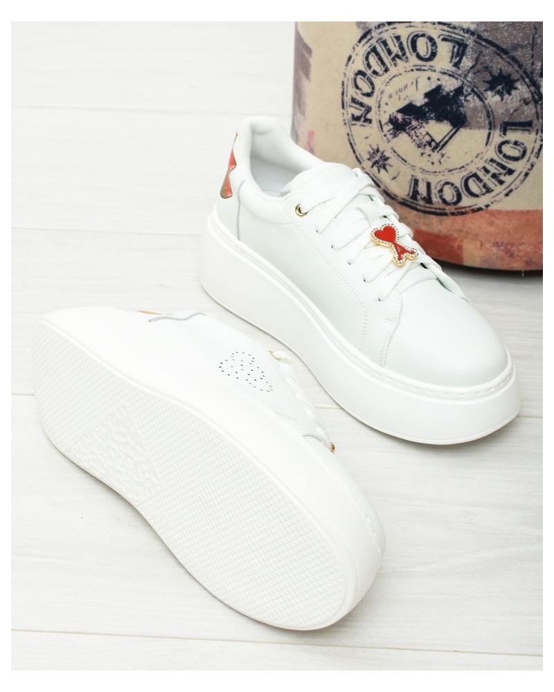 Sneakersy damskie Vinceza 89100 Białe
