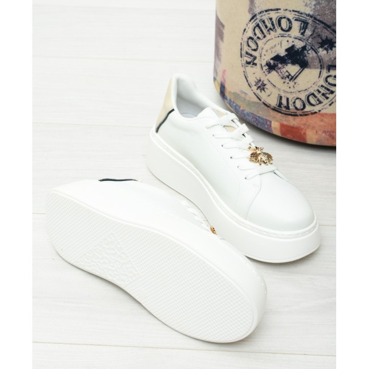 Sneakersy damskie Vinceza 89103 Białe