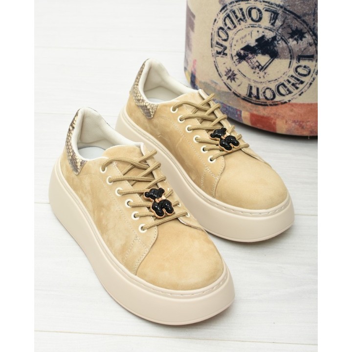 Sneakersy damskie Vinceza 89104 Beż