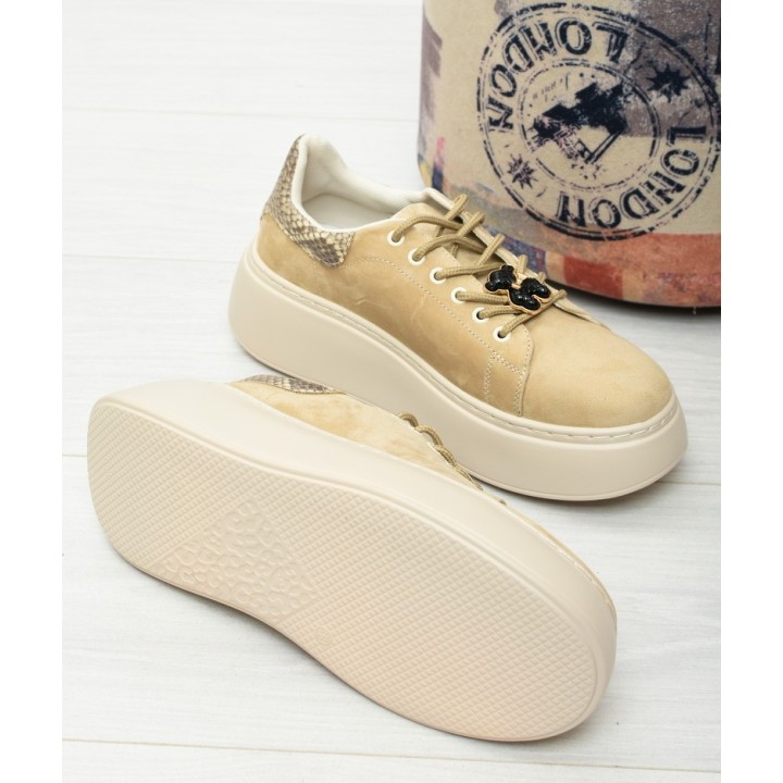 Sneakersy damskie Vinceza 89104 Beż