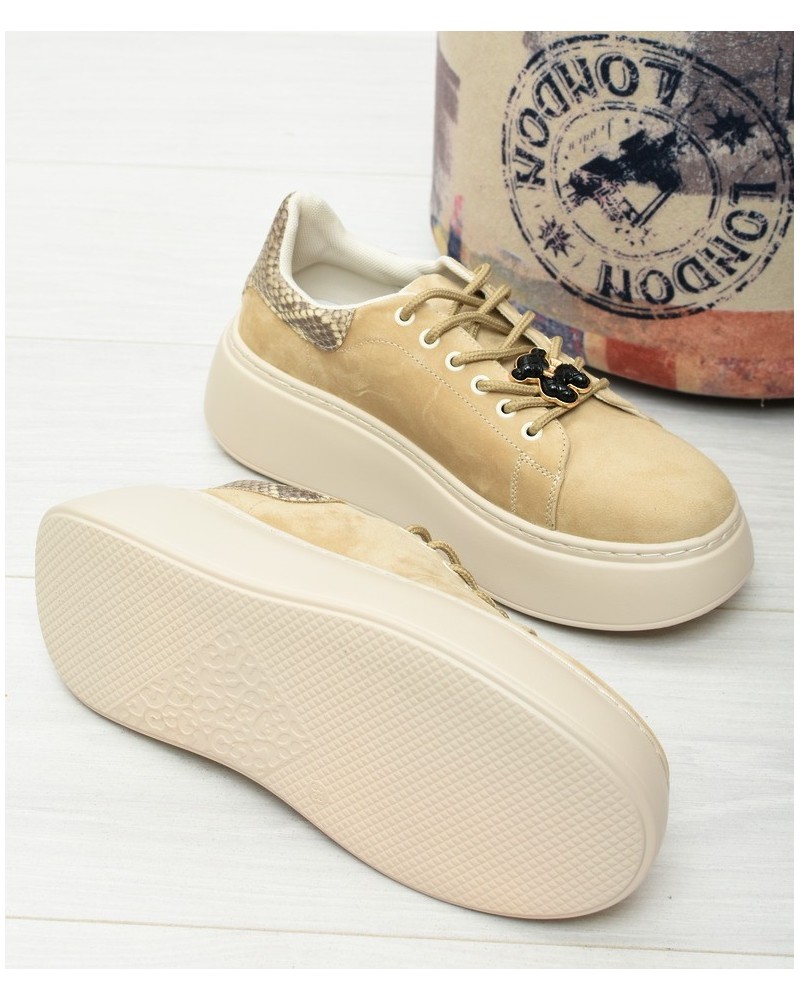 Sneakersy damskie Vinceza 89104 Beż