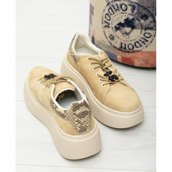 Sneakersy damskie Vinceza 89104 Beż