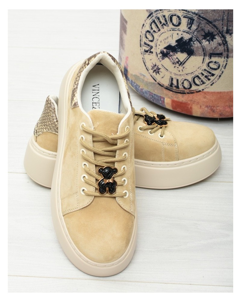 Sneakersy damskie Vinceza 89104 Beż